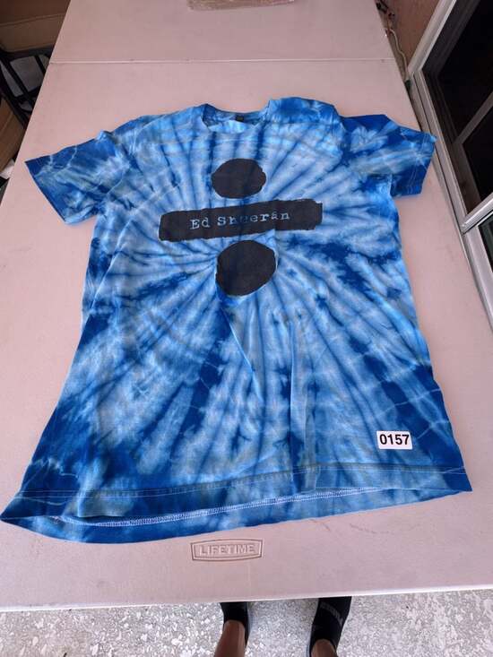 Ed Sheeran Other - Ed Sheeran Blue Tie Dye T-Shirt